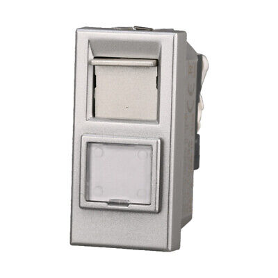 ETTROIT Connettore Rete Presa Dati RJ45 CAT5E Colore Grigio Compatibile Con