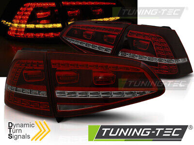LUCI POSTERIORI A LED SPORT ROSSO FUMO SEQ per VW GOLF 7 13-17