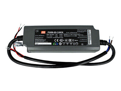 MeanWell PWM-60-24KN Trasformatore CV 24V 2.5A 60W Dimmerabile KNX Konnex IP67