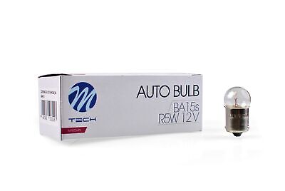 LOTTO DI 10 PEZZI Lampada M-TECH G18 BA15s 12V/5W CLEAR