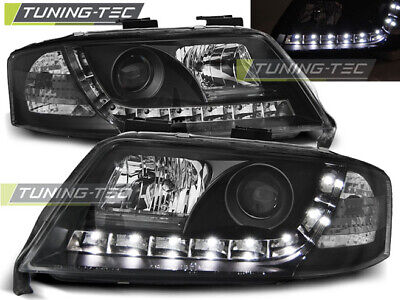 HEADLIGHTS DAYLIGHT BLACK fits A6 05.97-05.01
