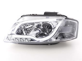Coppia Fari Fanali Anteriori Tuning Dayline DRL LTI CCFL A3 8P/8PA 03-0