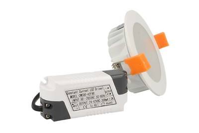 Lampada Faretto Led Da Incasso 12W Bianco Caldo 24 Smd 5730 Diametro 100mm