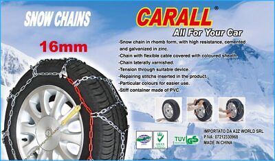 Catene Da Neve A Rombo 16mm Per SUV 4X4 Furgone Camper Gruppo 240 CARALL <p