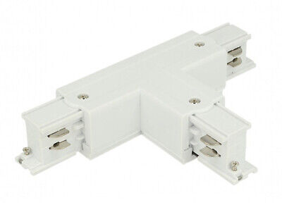 Connettore Giunto Forma T Sinistro Colore Bianco Per Barra Sistema Binario