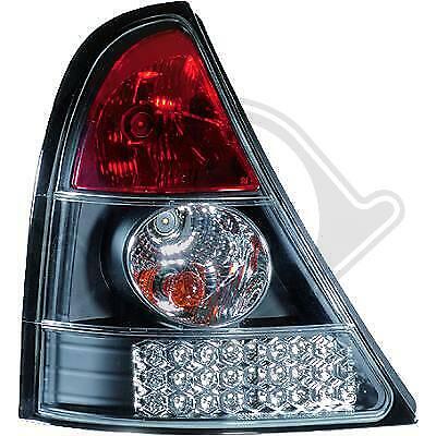 Coppia SET KIT fari fanali posteriori TUNING CLIO II 2001-2005 NERI