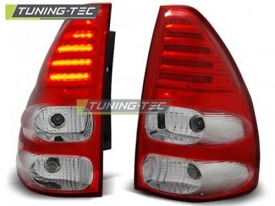 coppia fari fanali posteriori Tuning LAND CRUISER 120 03-09 Rosso/Bianco LED