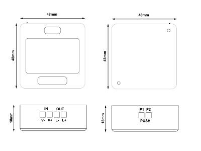 Led Dimmer Con Pulsante Memoria 12V 24V 6A WiFi Per Striscia Compatibile