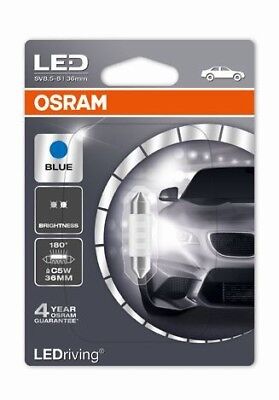 Lampada Lampadina OSRAM LEDriving 6436BL 0.5W 12V SV8.5-8 Festoon C5W 36mm Blu