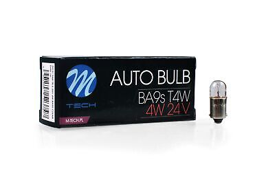 LOTTO DI 10 PEZZI Lampada M-TECH T4W BA9s 4W 24V