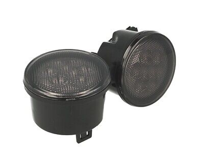 Coppia Frecce Led Anteriori Indicatore Lente Fume Per Wrangler JK