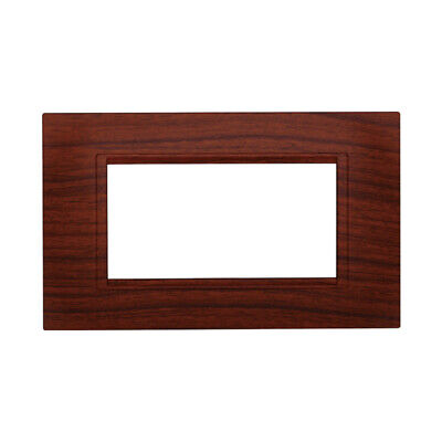 ETTROIT Placca Plastica Quadrata Serie Space 4P Colore Radica Compatibile Con
