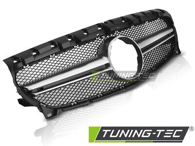 GRILL BLACK SILVER SPORT LOOK fits CLA W117 13-19