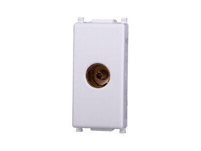 ETTROIT Connettore Presa TV Terminale Femmina Colore BIANCO Compatibile Con