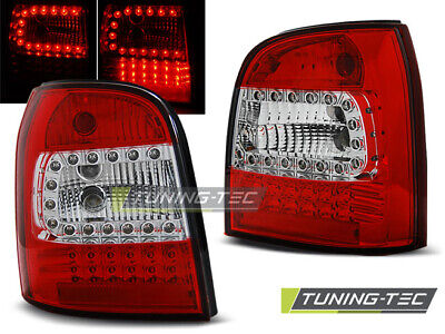 LED TAIL LIGHTS RED WHITE fits A4 94-01 AVANT