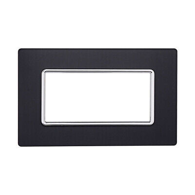 ETTROIT Placca In Vetro Serie Solar 4P Colore Acciaio Scuro Compatibile Con