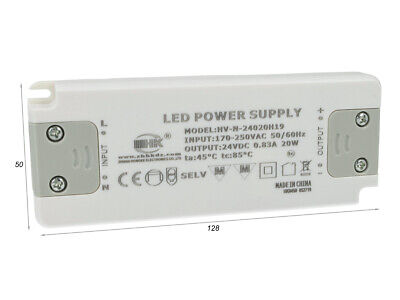 Alimentatore Trasformatore CV 20W 24V 0.83A Super Slim Solo 16mm Spessore