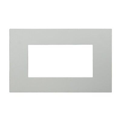 ETTROIT Placca Plastica Serie Venus 4P Colore Sabbia Compatibile Con Vimar Arke