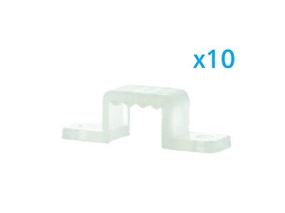 10 Pezzi Clip Fissaggio Rigido Passo 10X7 mm Per Fissare Bobina Striscia Led