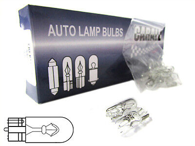 LOTTO 10 Pezzi Lampada Lampadina Luce AUTO/SCOOTER T10 W3W 12V W3 W2.1x9.5d