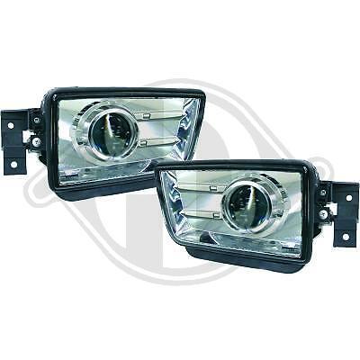 Coppia fendinebbia tuning neri lenticolari Serie 5 E34 1988 -> 1995 cromo