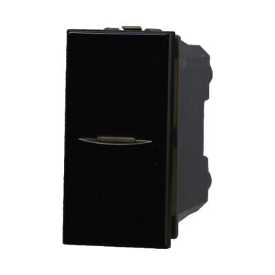 ETTROIT Interruttore Assiale 1P 16A Unipolare Colore Nero Compatibile Con