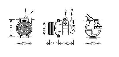 COMPATIBILE CON VW KOMPRESSOR GOLF V-VI-VII, 42917