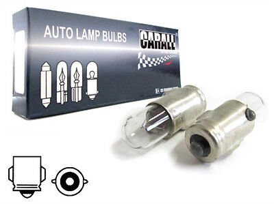 LOTTO 10 Pezzi Lampada Lampadina Luce AUTO/SCOOTER BA7S 12V 2W (MIGNON J) RICAMB