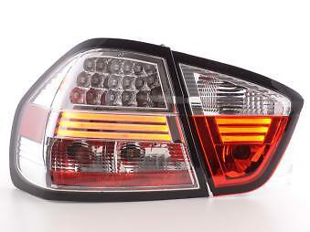 Coppia Fari Fanali Posteriori Tuning LED serie 3 E90 Berlina 05-08 cromati
