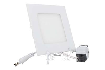 Faretto Lampada Pannello Led Da Incasso Quadrato 6W=45W Bianco Caldo 120x120mm