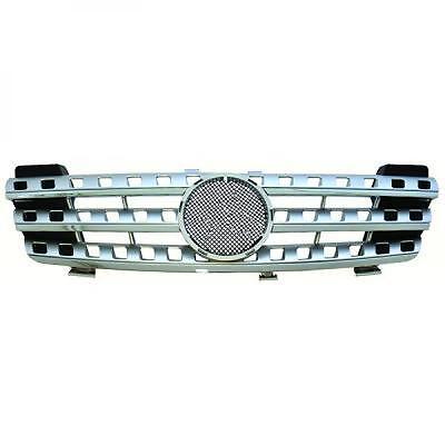 Calandra Griglia Mascherina TUNING Classe M W164 2005 > 2008 ARGENTO CROMO
