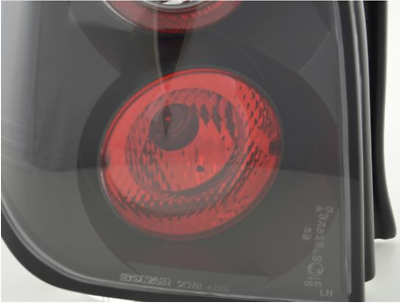 Coppia Fari Fanali Posteriori TUNING C2 2003-2010 NERI vetro trasparente