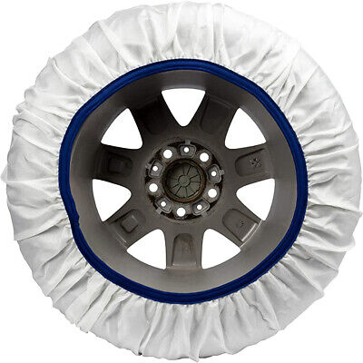 Calze Da Neve per Auto Omologate EN 16662-1 Modello Bianco Standard Misura L