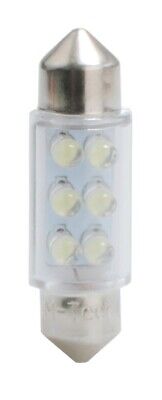 LOTTO DI 10 PEZZI Diodo LED L023 C5W 36mm 6LED 3mm verde