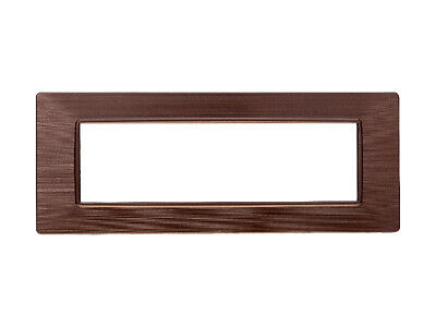ETTROIT Placca Plastica Serie Starlight 7P Colore Bronzo Satinato Compatibile