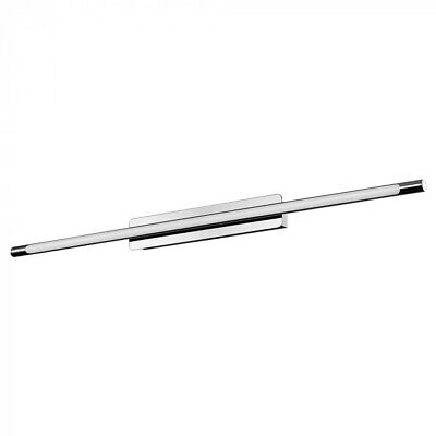 Applique Lampada Led Da Parete o Soffitto Moderna 18W Cromato Lunghezza 940mm