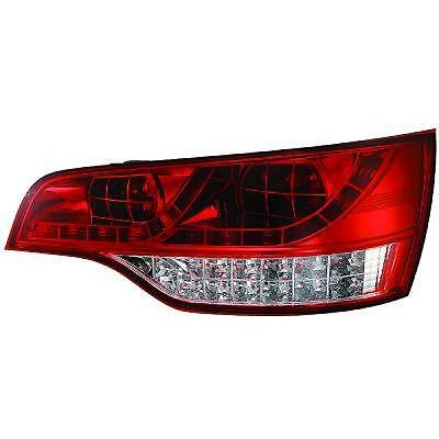Coppia fari fanali posteriori TUNING Q7 05-09 LED vetro trasparente rosso b