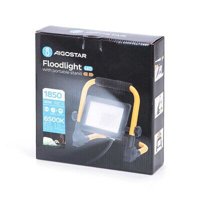 Faretto Led Portatile da Lavoro 20W Fredda 6500K 1850 Lumens IP65 Impermeabile