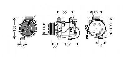COMPRESSORE COMPATIBILE CON HONDA CR-V 10/2006
