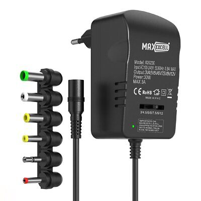 Adattatore di Alimentazione DC Universale 30W <ul><li>Adattatore Trasformatore