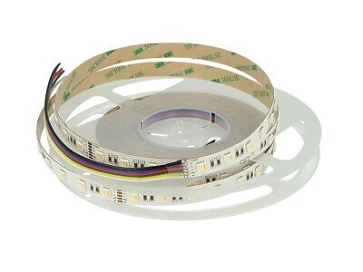 24V Bobina Striscia Led RGB + CCT 5 Colori Canali 23W/M RGB+W+WW Metri <p