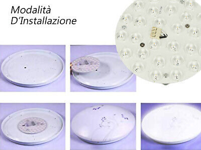 Led Plate CCT 20W 220V Rotondo Diametro 180mm Bianco Caldo Neutro Freddo 3 In 1