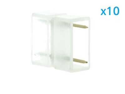 10 PZ Connettore Da 2 Pin Passo 13,5mm Per Unire e Allungare Bobina Led 220V