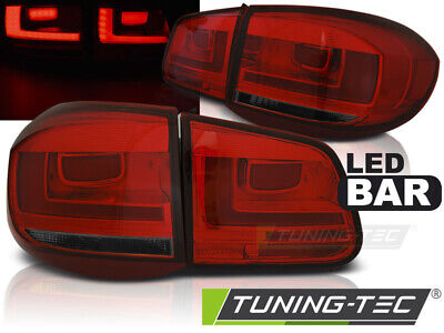LUCI POSTERIORI A BARRA A LED ROSSO FUMO per VW TIGUAN 07-07.11