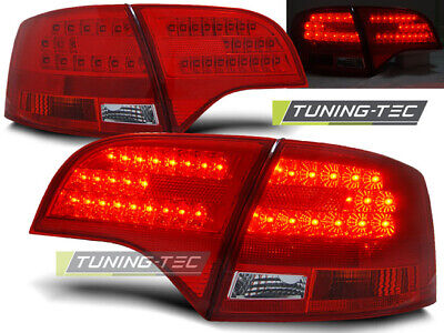 FANALI POSTERIORI A LED ROSSO BIANCO adatto per A4 B7 11.04-03.08 AVANT