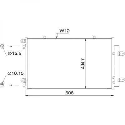 Condensatore clima SX4 S-Cross 1.6 DDiS 08/2013- 95310-62M00