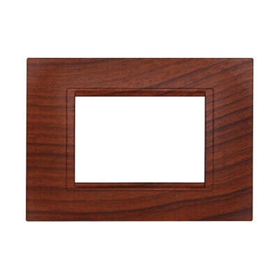 ETTROIT Placca Plastica Quadrata Serie Space 3P Colore Radica Compatibile Con