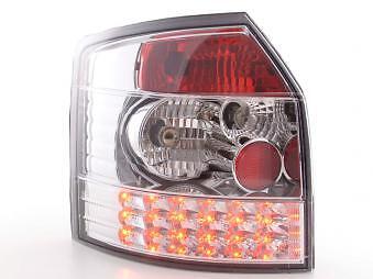 Coppia Fari Fanali Posteriori Tuning LED A4 Avant (8E) 01-04 cromato