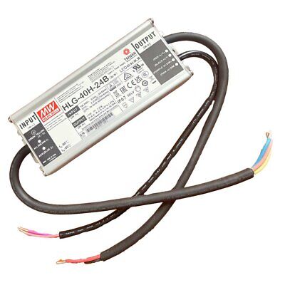 MeanWell HLG-40H-24B Alimentatore Led Driver CV CC Dimmerabile IP67 40W 24V