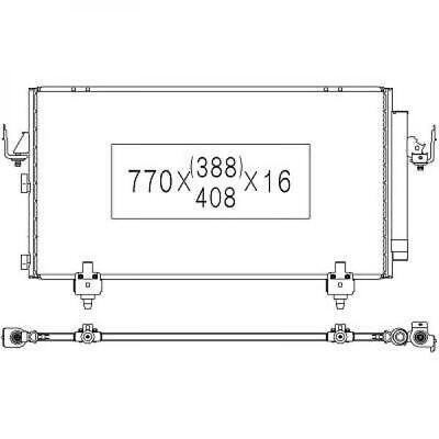 Condensatore clima RAV 4 02/2001
